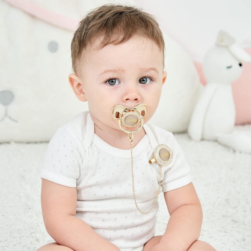 Suck in Style Luxury Pacifiers for the Fanciest Babies The VIP Roll