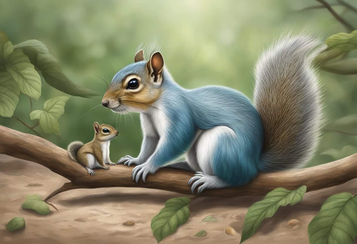 Dr. Blue treated a baby squirrel with a broken leg on Critter Fixers