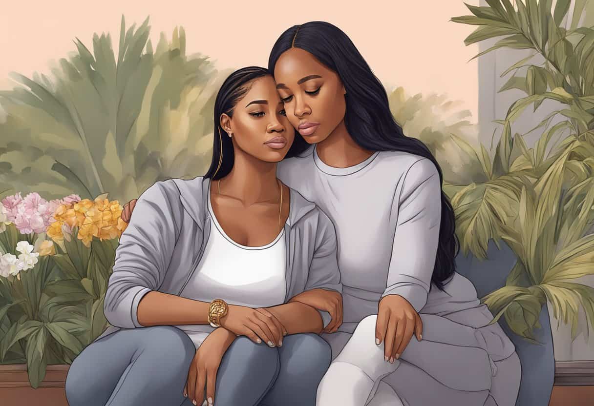 Brooke's daughter from Basketball Wives is comforted by her mother after a difficult experience