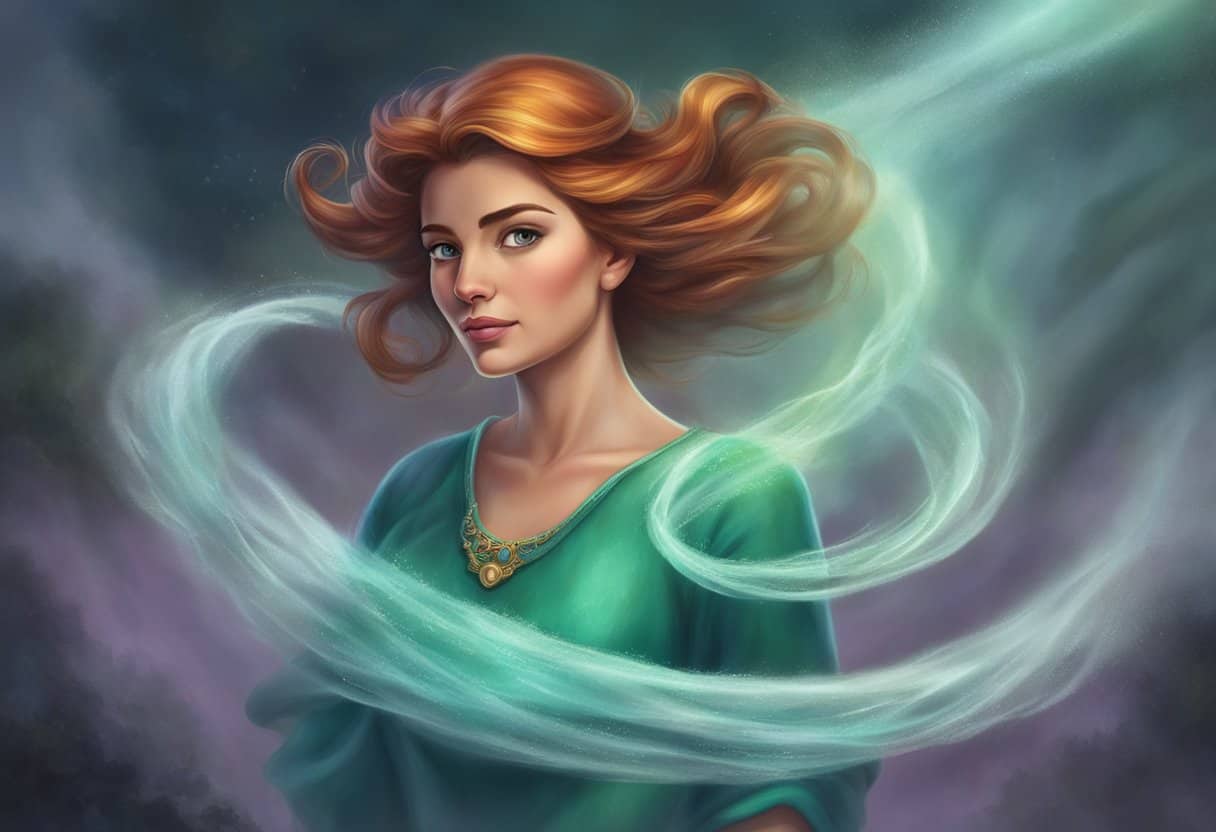 Ariel's mom disappeared in a swirl of mist, leaving behind a shimmering necklace